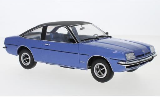 Opel Manta 1/18 MCG B Berlinetta metallico blu/nero 1975 modellino in miniatura
