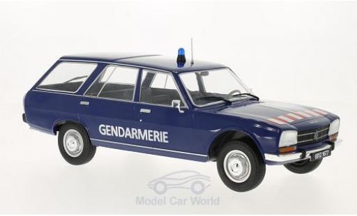 Peugeot 504 Break 1/18 MCG Break blu Gendarmerie 1976 Türen und Hauben geschlossen modellino in miniatura