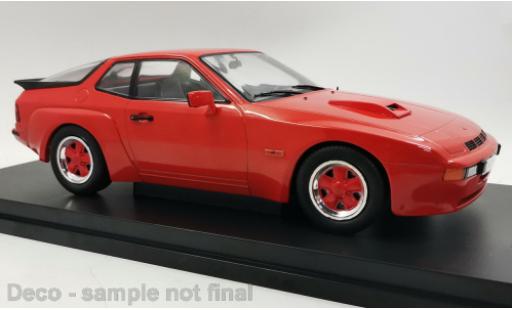 Porsche 924 1/18 MCG Carrera GT rosso 1981 mit rossoen Felgen modellino in miniatura
