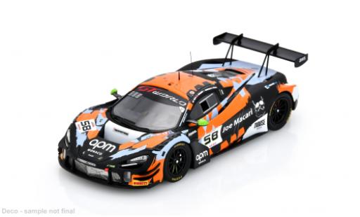McLaren 720 1/43 Spark S GT3 EVO 24h Spa 2025 Garage 59 #58 A.Smalley/F.Schandorff 1:43 modellino in miniatura