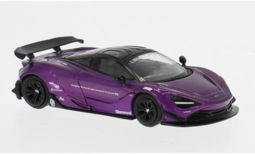 McLaren 720 1/64 Mini GT S LB-Works violett/schwarz 1:64 modellino in miniatura