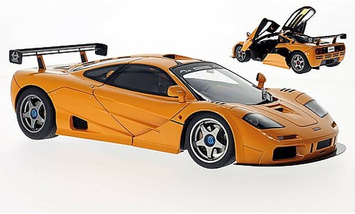McLaren F1 LM Edition 1/18 Autoart orange 1995 modellini auto