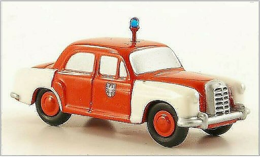 Mercedes 180 Base 1/90 Schuco Ponton Vigili del fuoco Frankfurt modellini auto