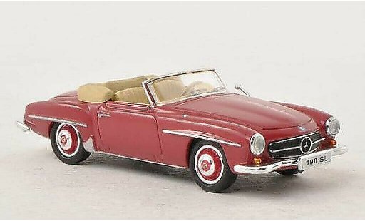 Mercedes 190 Base 1/87 Busch (W121 BII) rosso modellini auto