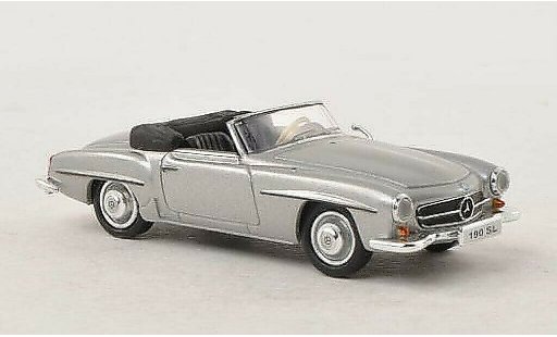Mercedes 190 Base 1/87 Busch (W121 BII) grigio 1955 modellini auto