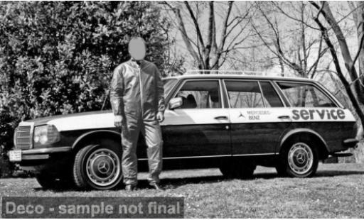 Mercedes 200 1/18 I Norev T-Modell (S123) 1980 Service 1:18 modellino in miniatura