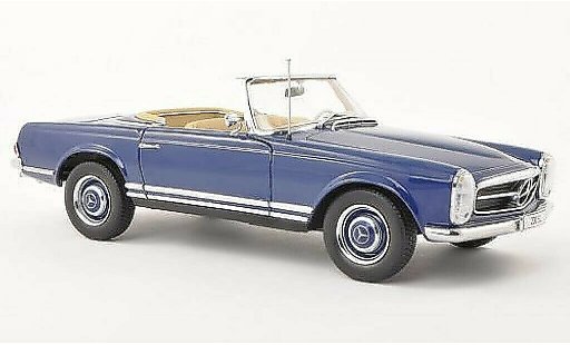 Mercedes 230 SL 1/18 Norev (W113) blu 1963 modellini auto
