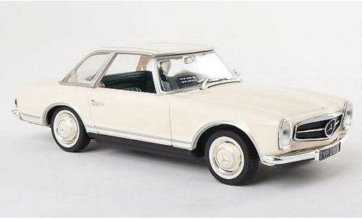 Mercedes 230 SL 1/43 Minichamps (W113) Hardtop bianco IAA 1963 modellini auto