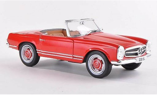 Mercedes 230 SL 1/24 WhiteBox (W113) rosso 1965 modellini auto