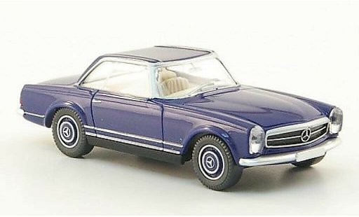 Mercedes 250 Base 1/87 Wiking SL Coupe (W113) blu modellini auto