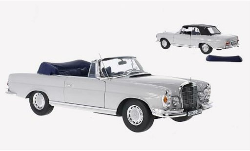 Mercedes 280 SE 1/18 Norev Cabrio grigio 1968 modellini auto