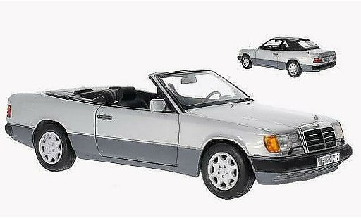 Mercedes 300 Coupe 1/18 Norev CE-24 Cabrio grigio 1989 modellini auto