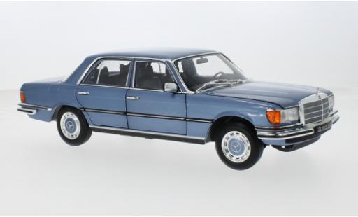 Mercedes 350 1/18 Norev SE (W116) blau 1973 1:18 modellino in miniatura