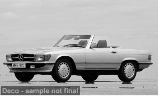 Mercedes 450 1/18 I Norev SL (R 107) silber 1985 1:18 modellino in miniatura