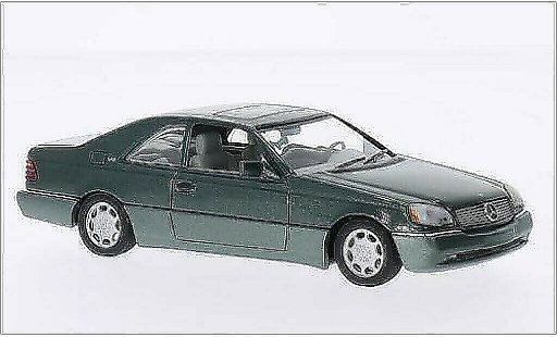 Mercedes 600 AMG 1/43 Minichamps SEC Coupe (C140) metallicoo verde 1992 modellini auto