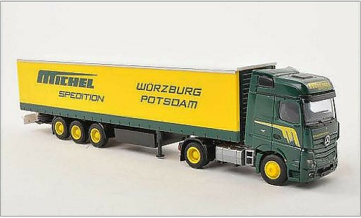 Mercedes Actros Bigspace 1/87 AWM 2 /Aerop. Michel G-KSZ modellini auto