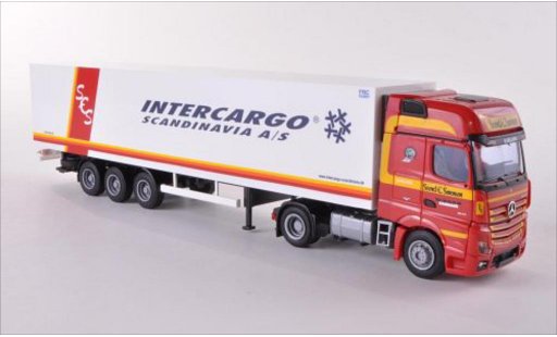 Mercedes Actros Gigaspace 1/87 AWM 2 Giga./Aerop. Kuhl-KSZ Sorensen/Intercargo modellini auto