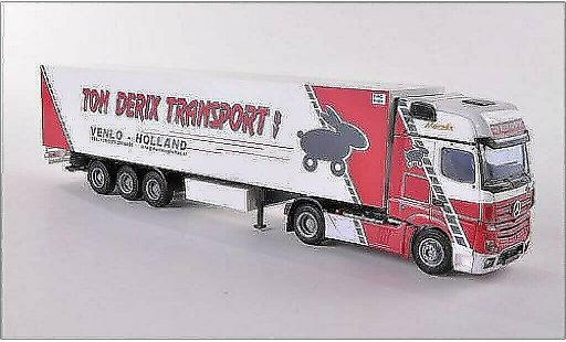 Mercedes Actros Gigaspace 1/87 AWM 2 Giga./Aerop. Kuhl-KSZ Ton Derix modellini auto