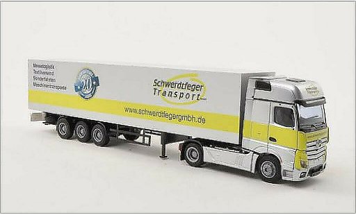 Mercedes Actros Gigaspace 1/87 AWM 2 Gigaliner Schwerdtfeger baule-SZ modellini auto