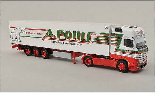 Mercedes Actros Gigaspace 1/87 AWM 2 A.Pouls (NL) Kuhlbaule-SZ modellini auto
