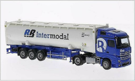 Mercedes Actros Streamspace 1/87 AWM 2 Stream./Aerop. Rooms/Intermodal Silo-Co.-SZ modellini auto
