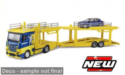 Modellini auto Mercedes Actros 2545 + Volkswagen T-Roc Michelin Bburago 1/43 Burago
