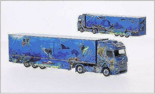 Mercedes Actros Bigspace 1/87 Herpa Fischer-Trans modellini auto