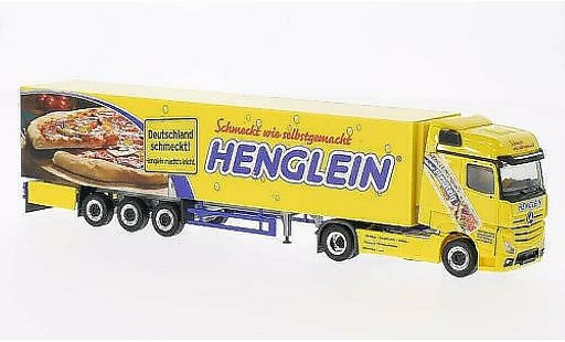 Mercedes Actros Bigspace 1/87 Herpa Henglein Pizzateig Kuhlbaule-SZ modellini auto