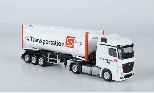 Mercedes Actros Bigspace 1/87 Herpa i4 Transportation Drucksilocontainer-SZ modellini auto