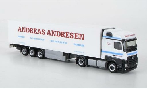 Mercedes Actros Bigspace 1/87 Herpa Kuhlbaule-SZ Andreas Andresen (DK) modellini auto