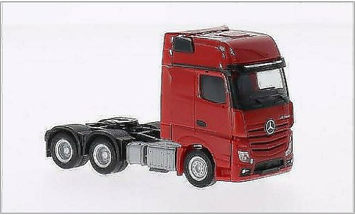 Mercedes Actros Gigaspace 1/87 Herpa 6x4 rosso modellini auto