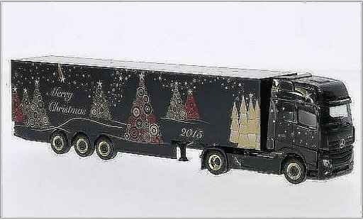 Mercedes Actros Gigaspace 1/87 Herpa Frohe Weihnachten modellini auto