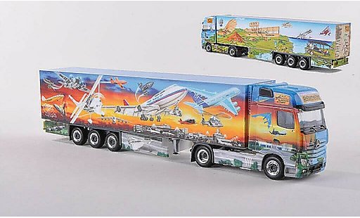 Mercedes Actros Gigaspace 1/87 Herpa Kuhlk.-SZ Nr.6 Schumacher Die Geschichte der Fliegerei 2011 modellini auto