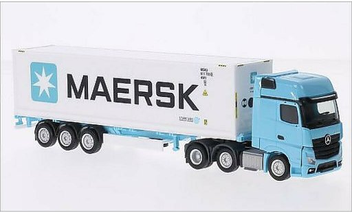 Mercedes Actros Gigaspace 1/87 Herpa Maersk modellini auto