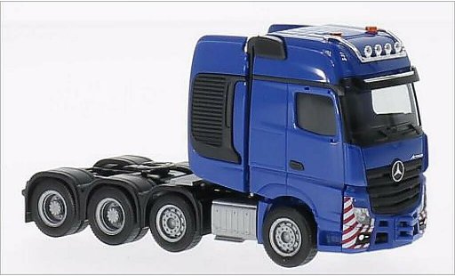 Mercedes Actros Gigaspace 1/87 Herpa SLT Schwerlastzugmaschine blu modellini auto