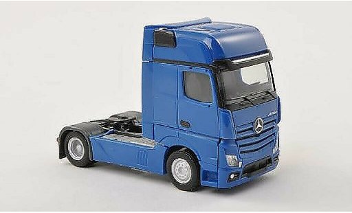 Mercedes Actros Gigaspace 1/87 Herpa Zugmaschine blu modellini auto