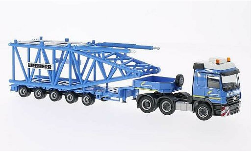 Mercedes Actros Base 1/87 Herpa L 02 Felbermayr (A) Semitieflader-SZ con Anlenkpezzo fur Liebherr LR 1600/2 modellini auto