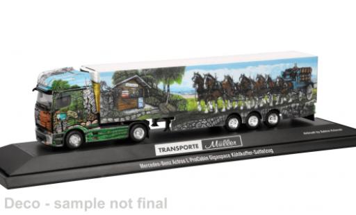 Modellini auto Mercedes Actros L ProCabin M&Atilde;&frac14;ller Transporte Essen 1/87 Herpa