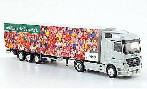 Mercedes Actros Base 1/87 Herpa LH 02 baule-Sattelzug DEKRA modellini auto
