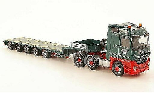 Mercedes Actros Base 1/87 Herpa LH 08 Kahl Schwerlast Semitieflade-Sattelzug modellini auto