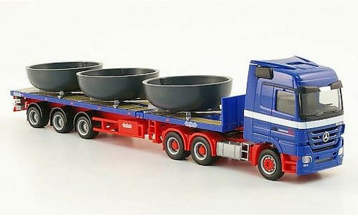 Mercedes Actros Base 1/87 Herpa LH 08 Riwatrans Teletrailer-Sattelzug con Ladegut modellini auto