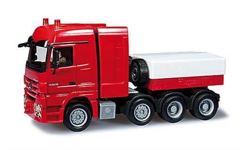 Mercedes Actros Base 1/87 Herpa LH 08 Schwerlastzugmaschine rosso DioramaReady modellini auto