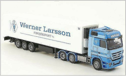 Mercedes Actros Base 1/87 AWM MP 3 LH Aerop. Kuhl-KSZ Werner Larsson modellini auto