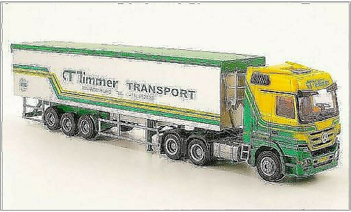 Mercedes Actros Base 1/87 AWM MP3 L Aerop. CT Timmer 3-Achser Kipp-SZ modellini auto