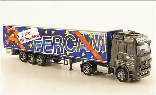 Mercedes Actros Base 1/87 AWM MP3 LH/Aerop. FERCAM/Buon Natale G-KSZ modellini auto