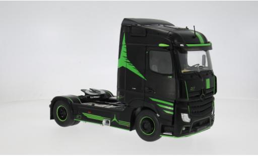 Mercedes Actros 1/24 Solido R5 schwarz/gr&uuml;n 1:24 modellino in miniatura