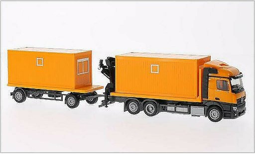 Mercedes Actros Streamspace 1/87 Herpa 2.3 orange modellini auto