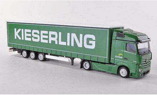 Mercedes Actros Streamspace 1/87 Herpa 2.5 Kieserling Lowlinerplanen-SZ modellini auto