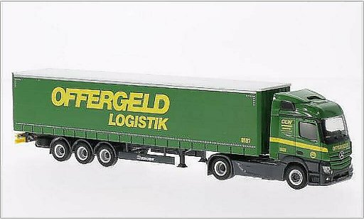 Mercedes Actros Streamspace 1/87 Herpa Offergeld Gardinenplanen-SZ modellini auto