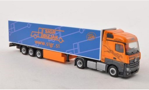 Mercedes Actros Streamspace 1/87 Herpa Sigr Bizjak (SI) Kuhlbaule-SZ modellini auto